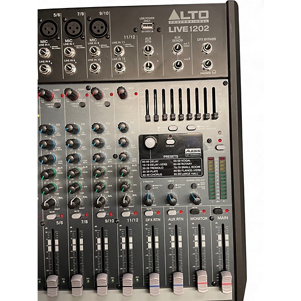 Used Alto LIVE 1202 12-Channel 2-Bus Unpowered Mixer