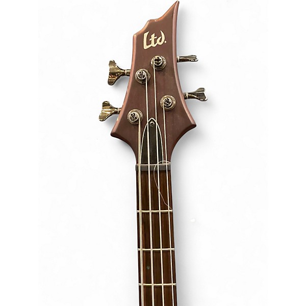 Used ESP LTD D-4 wood Electric Bass Guitar