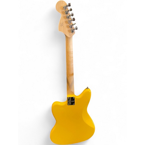 Used Squier AFFINITY JAGUAR Yellow Solid Body Electric Guitar