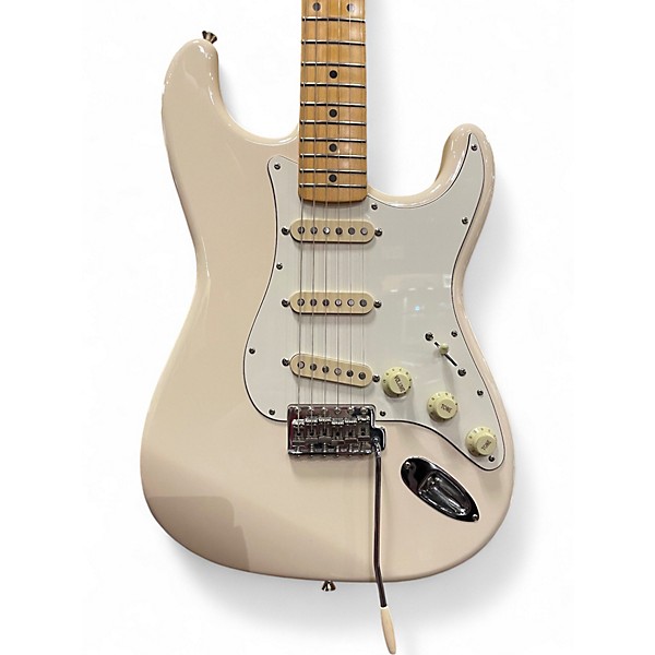 Used Fender MIJ STRATOCASTER Cream Solid Body Electric Guitar