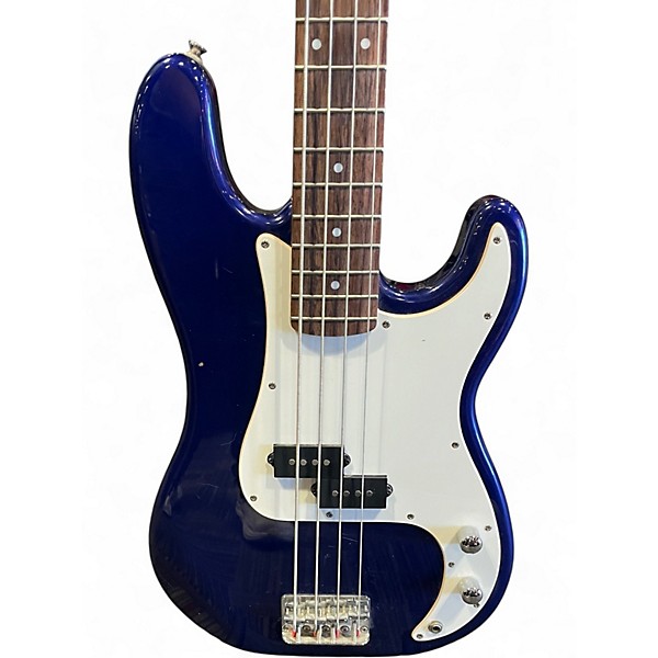 Used Squier Affinity Precision Bass Blue Electric Bass Guitar
