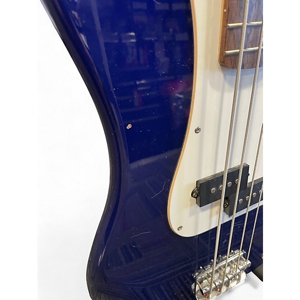 Used Squier Affinity Precision Bass Blue Electric Bass Guitar