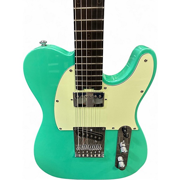 Used Schecter Guitar Research NICK JOHNSON TELECASTER TEAL Solid Body Electric Guitar