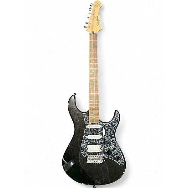 Used Yamaha Pacifica PAC112V Black Sparkle Solid Body Electric Guitar