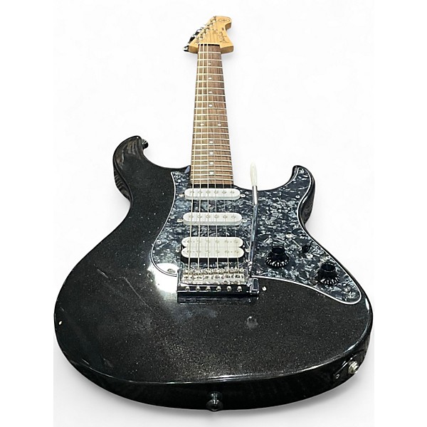 Used Yamaha Pacifica PAC112V Black Sparkle Solid Body Electric Guitar