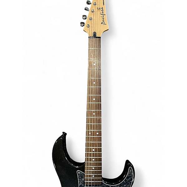 Used Yamaha Pacifica PAC112V Black Sparkle Solid Body Electric Guitar