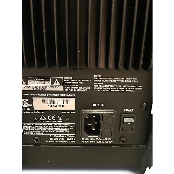 Used Samson RS 110a 300W 2-WAY ACTIVE  Powered Speaker