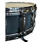 Used Gretsch Drums 14X5 USA Custom Black Copper Snare Black Satin Drum