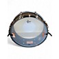 Used Gretsch Drums 14X5 USA Custom Black Copper Snare Black Satin Drum