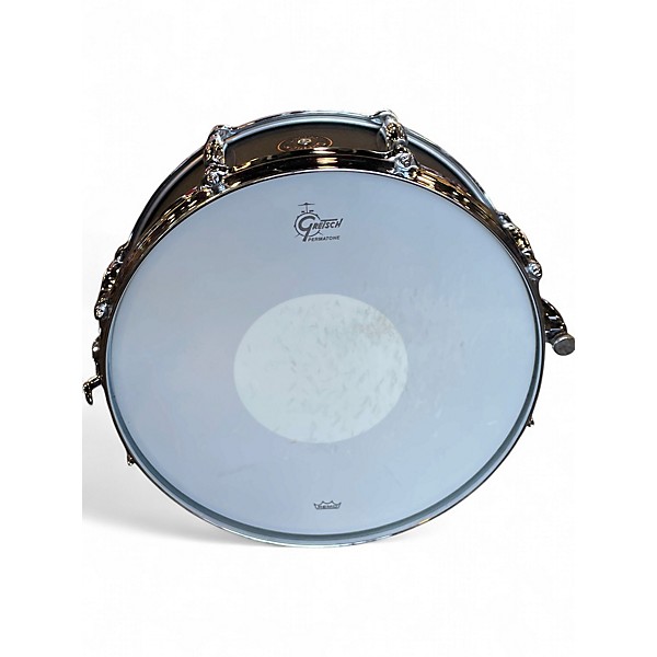 Used Gretsch Drums 14X5 USA Custom Black Copper Snare Black Satin Drum