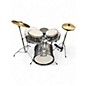 Used Pearl 5 Piece Roadshow Jr. Silver Sparkle Drum Kit thumbnail