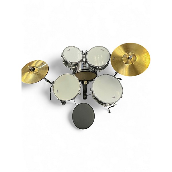 Used Pearl 5 Piece Roadshow Jr. Silver Sparkle Drum Kit