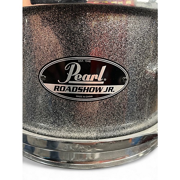 Used Pearl 5 Piece Roadshow Jr. Silver Sparkle Drum Kit
