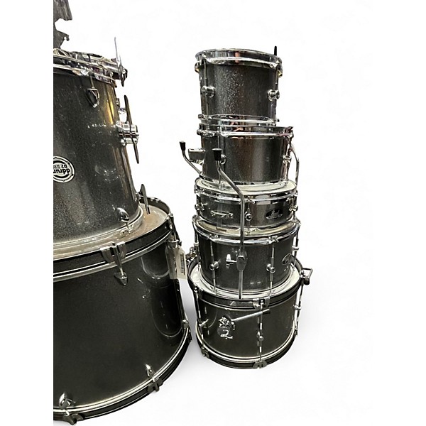 Used Pearl 5 Piece Roadshow Jr. Silver Sparkle Drum Kit
