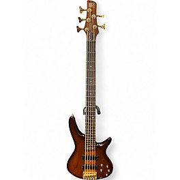 Used Ibanez SR755 5 String Natural Electric Bass Guitar