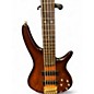 Used Ibanez SR755 5 String Natural Electric Bass Guitar