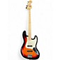 Used Squier Affinity Jazz Bass 3 Tone Sunburst Electric Bass Guitar thumbnail