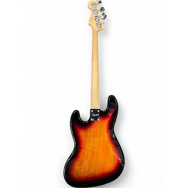 Used Squier Affinity Jazz Bass 3 Tone Sunburst Electric Bass Guitar