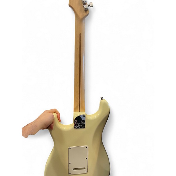 Used Fender Artist Series Jeff Beck Stratocaster Olympic White Solid Body Electric Guitar