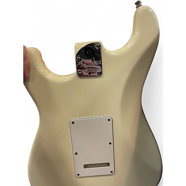 Used Fender Artist Series Jeff Beck Stratocaster Olympic White Solid Body Electric Guitar
