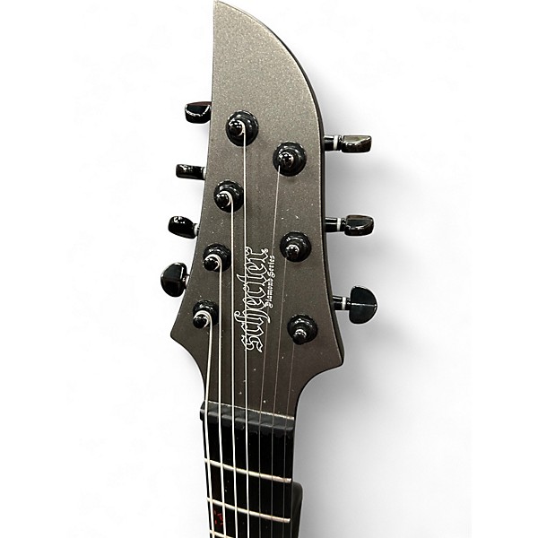 Used Schecter Guitar Research Keith Merrow KM-7 MK-II Trans Gray Solid Body Electric Guitar