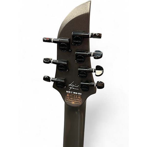 Used Schecter Guitar Research Keith Merrow KM-7 MK-II Trans Gray Solid Body Electric Guitar