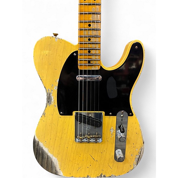 Used 2020 Fender Custom Shop 70th Anniversary Broadcaster Heavy Relic Butterscotch Blonde Solid Body Electric Guitar