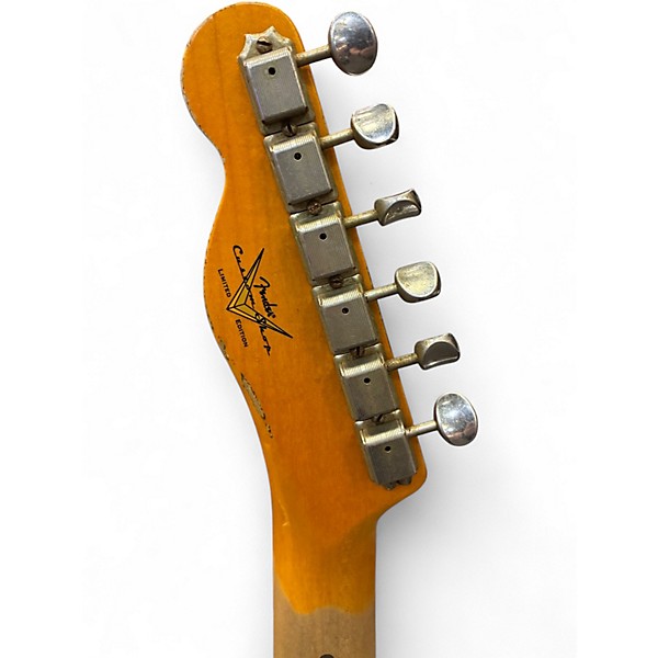 Used 2020 Fender Custom Shop 70th Anniversary Broadcaster Heavy Relic Butterscotch Blonde Solid Body Electric Guitar