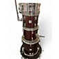 Used Percussion Plus 5 Piece 5PcRubyRed Crimson Red Trans Drum Kit