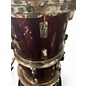 Used Percussion Plus 5 Piece 5PcRubyRed Crimson Red Trans Drum Kit