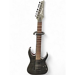 Used Ibanez RGA742FM Trans Black Solid Body Electric Guitar
