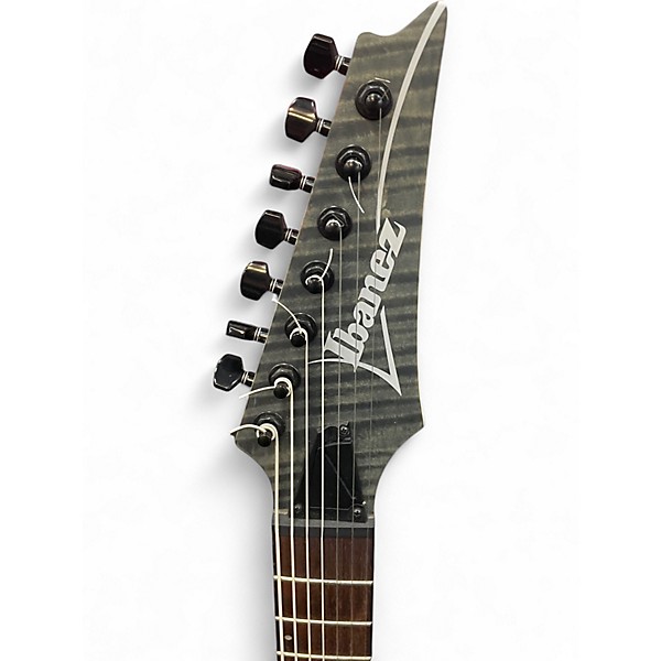 Used Ibanez RGA742FM Trans Black Solid Body Electric Guitar