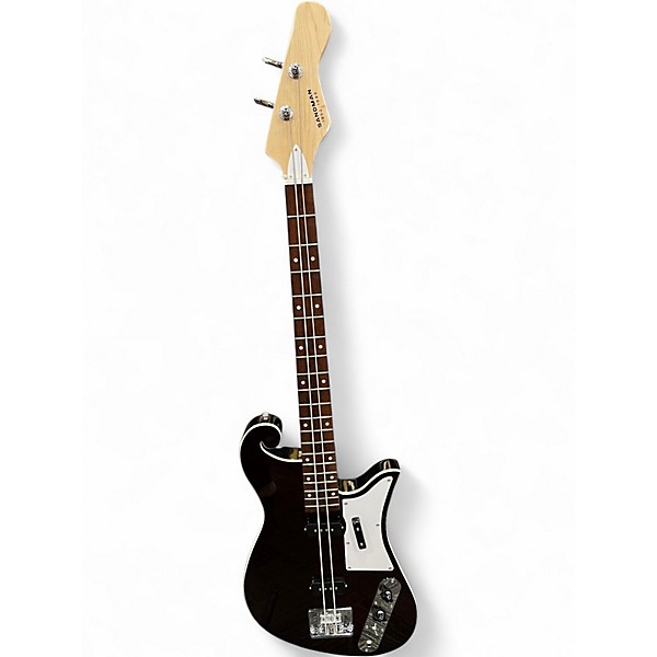 Used Eastwood THE SANDMAN 2 STRING BASS Burgundy Electric Bass Guitar