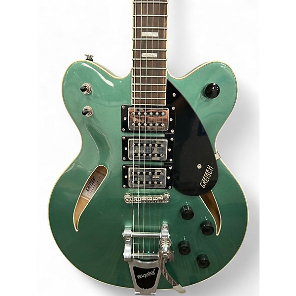 Used Gretsch Guitars G262T Green Hollow Body Electric Guitar
