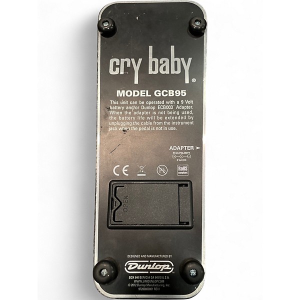 Used Dunlop GCB95 Original Crybaby Wah Effect Pedal