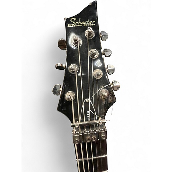 Used Schecter Guitar Research C7 FLOYD ROSE DIAMOND SERIES Black Solid Body Electric Guitar