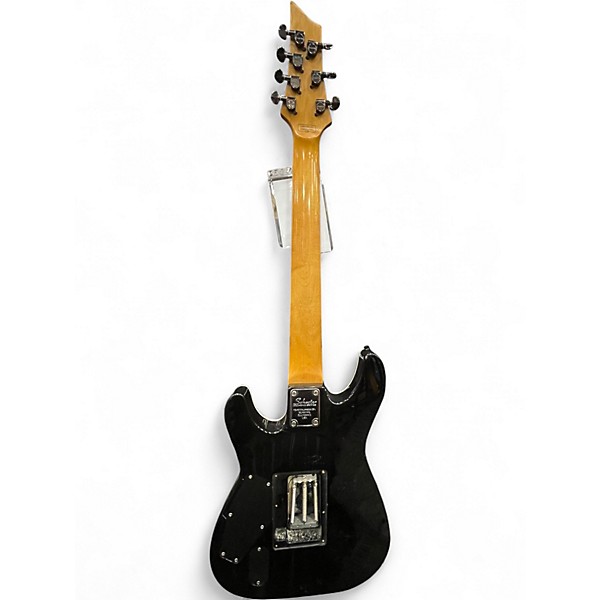 Used Schecter Guitar Research C7 FLOYD ROSE DIAMOND SERIES Black Solid Body Electric Guitar
