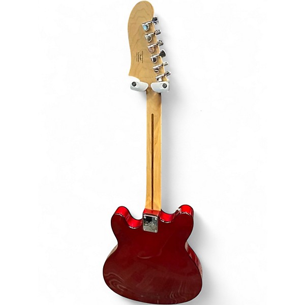 Used Squier Affinity Series Starcaster Hollow Candy Apple Red Hollow Body Electric Guitar