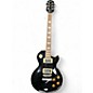 Used 2020 Epiphone Les Paul Standard Black and Silver Solid Body Electric Guitar thumbnail