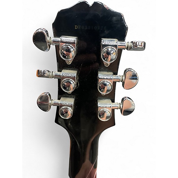 Used 2020 Epiphone Les Paul Standard Black and Silver Solid Body Electric Guitar