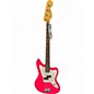 Used Fender Mark Hoppus Signature Jag Bass Pink Electric Bass Guitar thumbnail