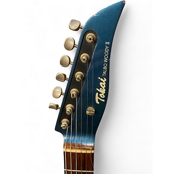 Used Tokai WOODY II Blue Solid Body Electric Guitar