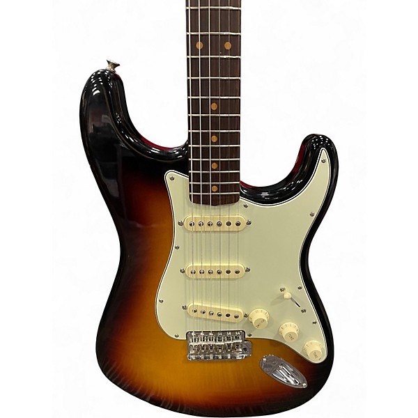 Used Fender 1961 American Vintage 2 Tone Sunburst Solid Body Electric Guitar