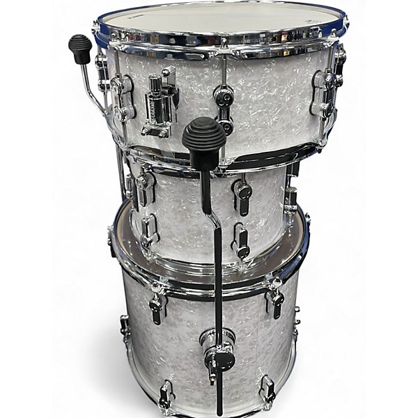 Used SONOR 4 Piece AQ2 Pearl White Drum Kit