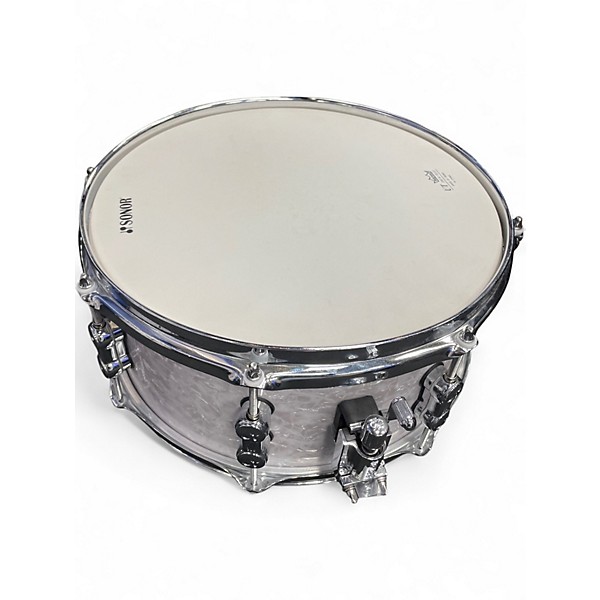 Used SONOR 4 Piece AQ2 Pearl White Drum Kit