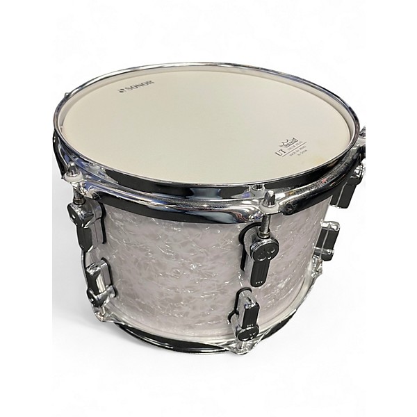 Used SONOR 4 Piece AQ2 Pearl White Drum Kit
