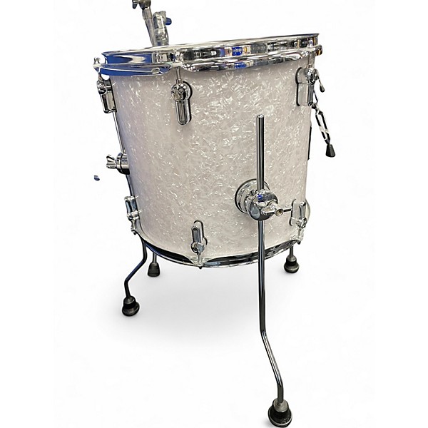 Used SONOR 4 Piece AQ2 Pearl White Drum Kit