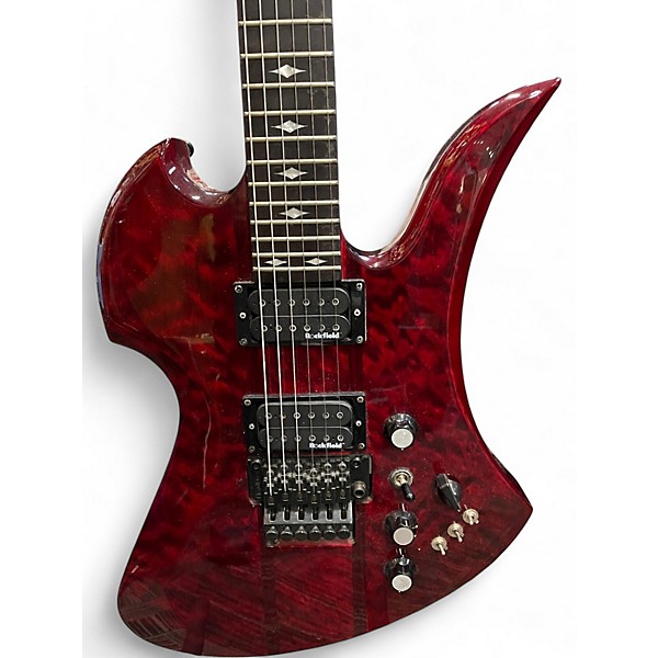 Used B.C. Rich Mockingbird Legacy ST Trans Red Solid Body Electric Guitar