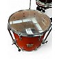Used SJC Drums 3 Piece Custom 3PC Shell Pack Orange Drum Kit