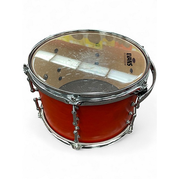 Used SJC Drums 3 Piece Custom 3PC Shell Pack Orange Drum Kit